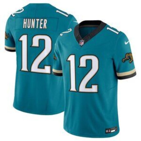 Mens Kids Youths Womens Travis Hunter Teal Stitched Jersey Vapor
